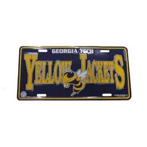  Georgia Tech Yellow Jackets Metal License Plate Sports 