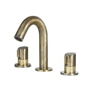   Brass Widespread Bathroom Sink Faucet with Luxury Texture Home