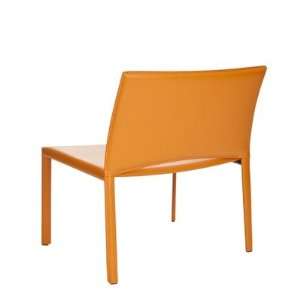  Sophia Bonded Leather Side Chair in Orange Furniture 