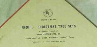RINGALITE CHRISTMAS DECORATION WREATH MIB 1950s  