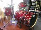 DW Collectors Series Red Glass Glitter Drum Set With Black Nickle 