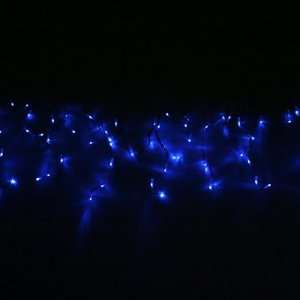   Outdoor and Indoor 6.6 Feet 100 Blue LED Icicle Lights