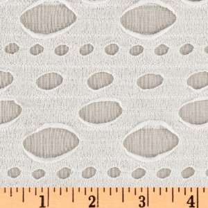  60 Wide Novelty Double Cloth Holes White Fabric By The 