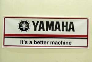 Vintage Yamaha 70s Logo Snowmobile Banner  