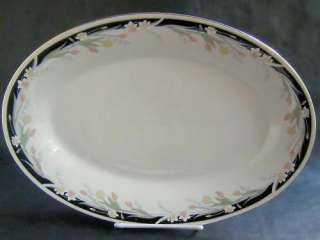CROWN MING China MICHELLE #1328 OVAL Serving Platter Easter Holiday 14 