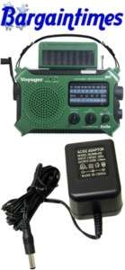 Kaito KA500 Emergency Crank Dynamo Solar Radio/AC/Green  