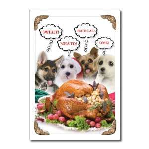  Funny Merry Christmas Card Sweet Puppies Humor Greeting 