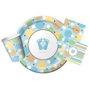 Tiny Toes Blue Baby Boy Shower Deluxe Pack Health 