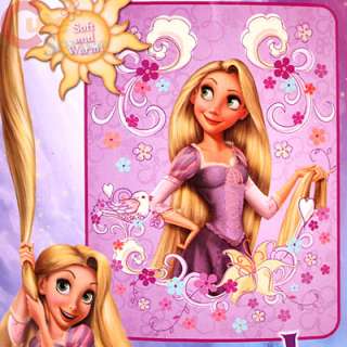 Disney Princess Tangled Rapunzel Microfiber Plush Throw Blanket 50x60 