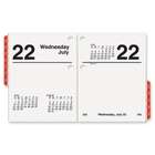 Day Timer Desk Calendar Black Plastic Base, 2 Hole, 3 1/2 x 6 Inches