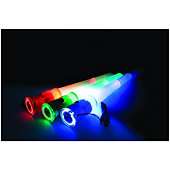 In 1 LED Glow Stick/Flashlight/Torch/Whistle Red