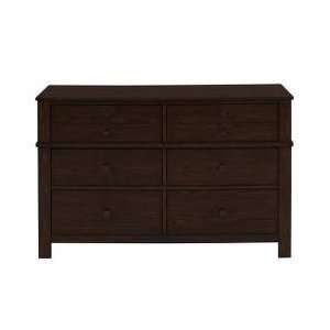   Walnut 6 Drawer Dresser   Powell Furniture   503 006