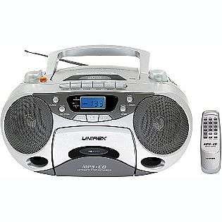 Portable Stereo CD Player with Radio Cassette Recorder (Includes  