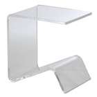 Interior Trade Clear acrylic side table with built in magazine rack