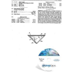  NEW Patent CD for SPEAKER ENCLOSURE 