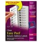 Avery Easy Peel Clear Mailing Labels