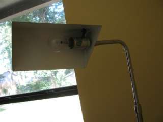 MID CENTURY MODERN ADJUSTABLE CHROME LAUREL FLOOR LAMP  