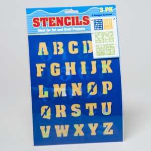  1 Inch Stencils Letters & Numbers (8 X 10 Sheet) Office 