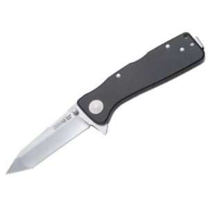   XL Tanto Point Lockback Knife with Black Handle