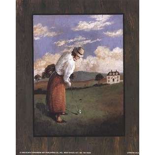 Victorian Lady Golfer  