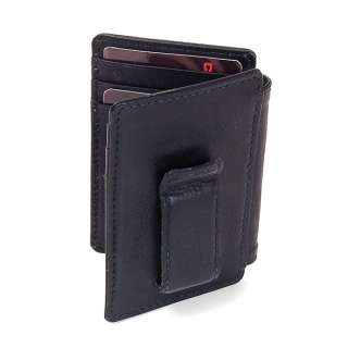   Money Clip Wallet Bi Fold Card Case Front Pocket ID Window 6 Cards