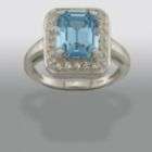 Enchanted Brilliance Genuine Swarovski Aqua Crystal Ring