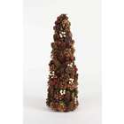   Pack of 2 Pine Cone and Berry Topiary Table Top Cone Trees 20