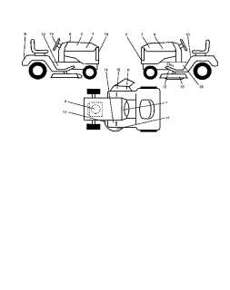 CRAFTSMAN Tractor Mower deck Parts  Model 917255581 