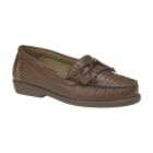 Basic Editions Womens Eloise Comfort Moc Wide Width   Brown