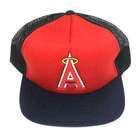   American Needle MLB ANAHEIM ANGELS RED BLUE FITTED MESH HAT CAP 7 1/4