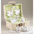 Delton Products Party Bear Dollies Tea Set in Basket