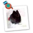 3dRose LLC Dogs Pomeranian   Black Pomeranian   Quilt Squares