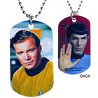   Candy Officially Licensed Double Sided Spock and Kirk Dog Tag Necklace