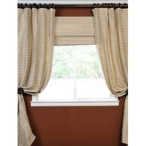 Beige And Grey Casual Cotton Curtains 
