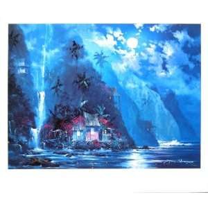 Night Paradise By James Coleman   Limited Edition Lithograph on 