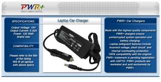 TOSHIBA 19V 6.32A 120W LAPTOP CAR CHARGER DC POWER CORD  