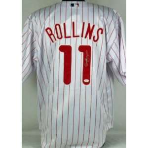  PHILLIES JIMMY ROLLINS AUTHENTIC SIGNED HOME JERSEY JSA 