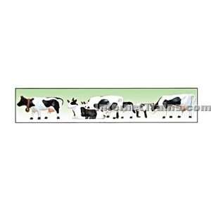  Model Power O Scale Painted Figures   Black & White Cows 