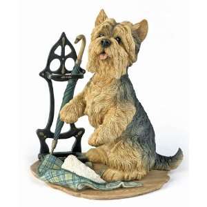   Yorkie with Umbrella Stand by Country Artist CA04626