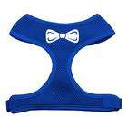 Mirage Dog Supplies Bow Tie Screen Print Soft Mesh Harness Blue Medium