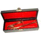 Kurt Adler 5.5 Brass Trombone Musical Instrument Christmas Ornament