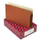 Smead 5 1/4 Expansion File Pockets, Legal, Manila/Red