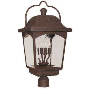 World Imports 3 Light Outdoor Post Lantern Lamp Posts  