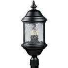   Lighting P5450 31 3 Light Ashmore Post Lantern, Textured Black