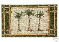 Palm Trees Berber Kitchen Rug   Oasis 23.5x40  
