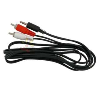 5mm to RCA AUX CABLE CORD for iPhone 4 4S iPod Touch 4th  