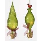   of 6 Glass Topiary Tree Light Cover Christmas Tree Ornaments #29328