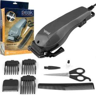 Trademark Peak Barber Set   Complete Hair Cutting Kit   10 pc.    4 