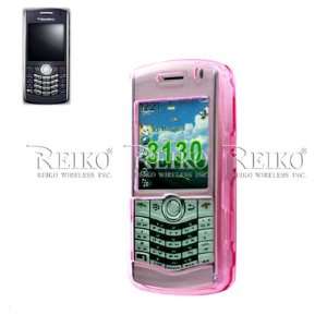 com New Fashionable CLEAR Protector Cover Blackberry 8130 PINK Cell 