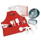   Chef Playful Life Ages 3 5 Red Childrens Cooking Kit, 23 Piece Set